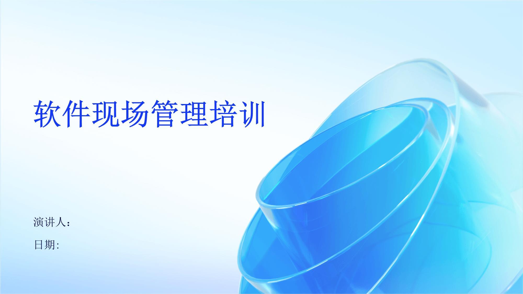 軟件現場管理培訓